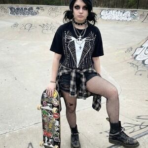 Nightmare Before Christmas T-Shirt Size M Jack Skellington Graphic Tee Unisex